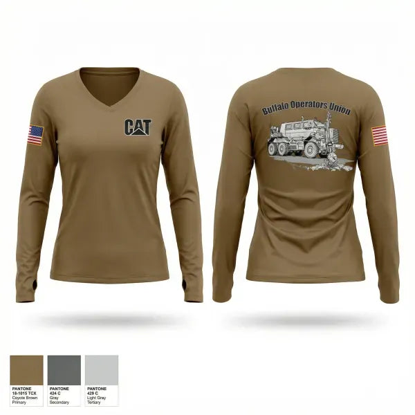 Womens Long Sleeve Vneck Shirt, 420th en co, Army, Teamtime, Team time, sublimation, custom sports apparel, team uniforms, spirit wear, spiritwear, sports uniforms, custom shirts, team store, custom team store, fundraiser sports, apparel fundraiser