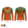 Lady Canes Women's Long Sleeve V-neck Shirt - 1