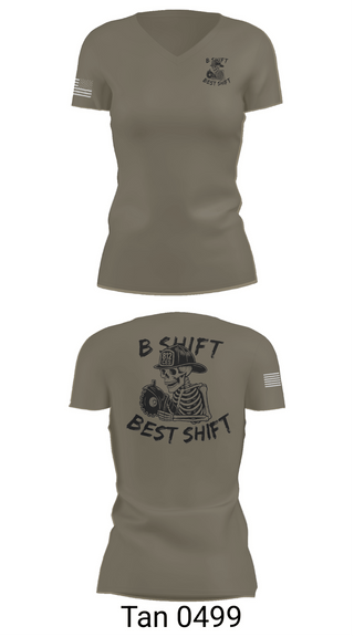Womens Short Sleeve Vneck Shirt, 812 CES (B shift), Air Force, Teamtime, Team time, sublimation, custom sports apparel, team uniforms, spirit wear, spiritwear, sports uniforms, custom shirts, team store, custom team store, fundraiser sports, apparel fundraiser