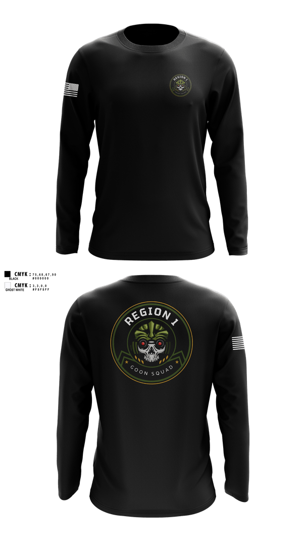 Long Sleeve Performance Shirt, Region 1, Police, Teamtime, Team time, sublimation, custom sports apparel, team uniforms, spirit wear, spiritwear, sports uniforms, custom shirts, team store, custom team store, fundraiser sports, apparel fundraiser