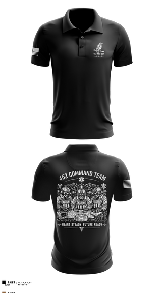 Short Sleeve Performance Polo, 452 MED DET, Army, Teamtime, Team time, sublimation, custom sports apparel, team uniforms, spirit wear, spiritwear, sports uniforms, custom shirts, team store, custom team store, fundraiser sports, apparel fundraiser