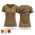 370th Transportation Company (PLS) 8463148 Women's Short Sleeve V-neck Shirt - 1
