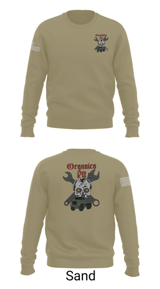 Crew Neck Sweatshirt, Organics plt, Marines, Teamtime, Team time, sublimation, custom sports apparel, team uniforms, spirit wear, spiritwear, sports uniforms, custom shirts, team store, custom team store, fundraiser sports, apparel fundraiser