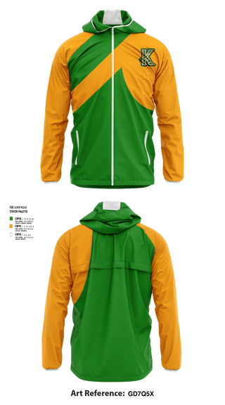 Windbreaker, Kentland, Football, Teamtime, Team time, sublimation, custom sports apparel, team uniforms, spirit wear, spiritwear, sports uniforms, custom shirts, team store, custom team store, fundraiser sports, apparel fundraiser