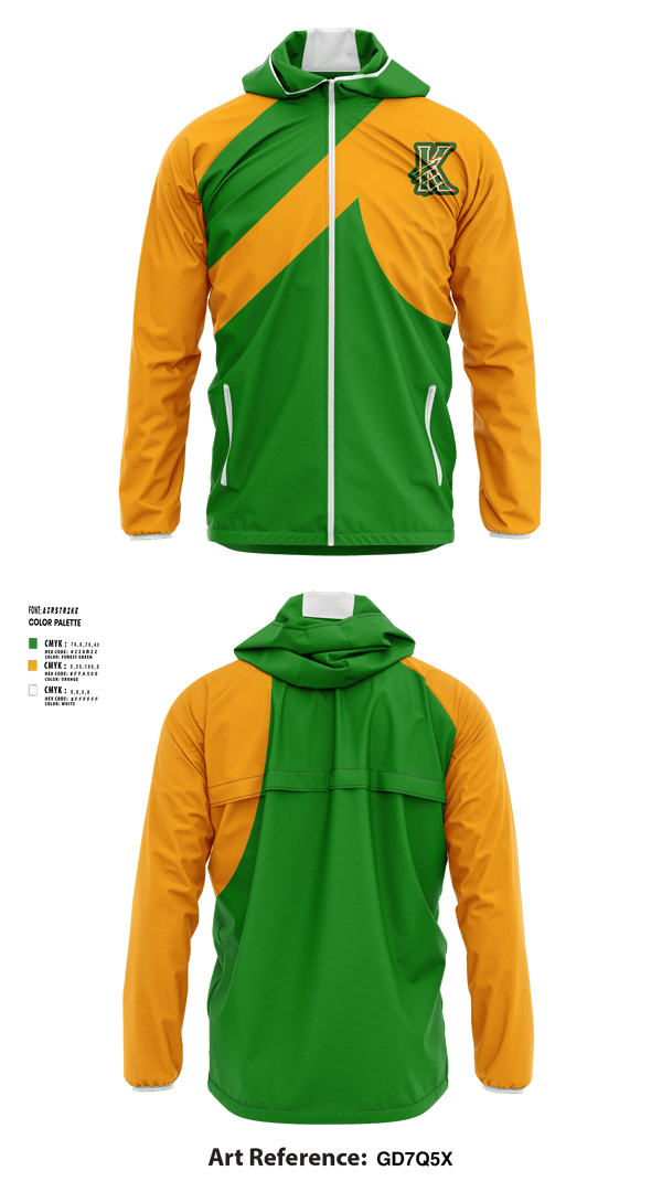 Windbreaker, Kentland, Football, Teamtime, Team time, sublimation, custom sports apparel, team uniforms, spirit wear, spiritwear, sports uniforms, custom shirts, team store, custom team store, fundraiser sports, apparel fundraiser