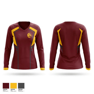 Womens Long Sleeve Vneck Shirt, Lions, Men's Basketball, Teamtime, Team time, sublimation, custom sports apparel, team uniforms, spirit wear, spiritwear, sports uniforms, custom shirts, team store, custom team store, fundraiser sports, apparel fundraiser