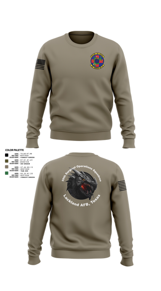Crew Neck Sweatshirt, 59th Surgical Operations Squadron, Air Force, Teamtime, Team time, sublimation, custom sports apparel, team uniforms, spirit wear, spiritwear, sports uniforms, custom shirts, team store, custom team store, fundraiser sports, apparel fundraiser