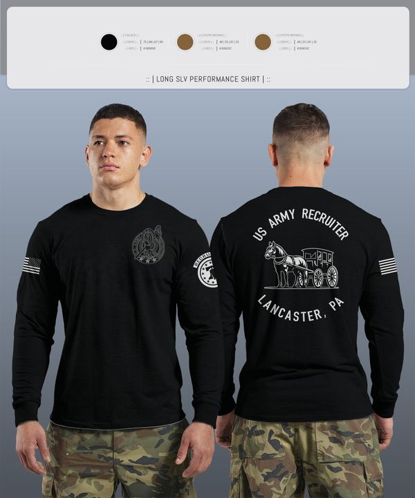 Long Sleeve Performance Shirt, LANCASTE, PA RECRUITING, , Teamtime, Team time, sublimation, custom sports apparel, team uniforms, spirit wear, spiritwear, sports uniforms, custom shirts, team store, custom team store, fundraiser sports, apparel fundraiser