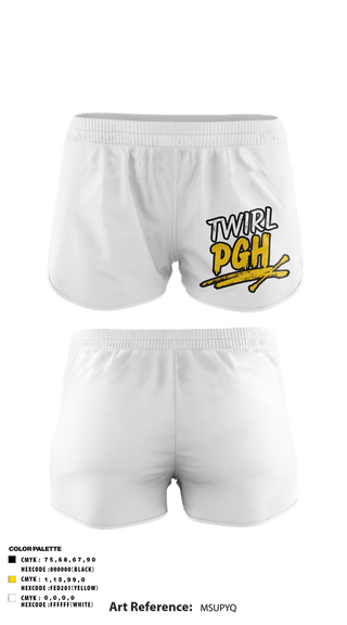 Womens Shorts, Twirl PGH, Spirit Store, Teamtime, Team time, sublimation, custom sports apparel, team uniforms, spirit wear, spiritwear, sports uniforms, custom shirts, team store, custom team store, fundraiser sports, apparel fundraiser