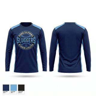 Long Sleeve Performance Shirt, Sluggers, Baseball, Teamtime, Team time, sublimation, custom sports apparel, team uniforms, spirit wear, spiritwear, sports uniforms, custom shirts, team store, custom team store, fundraiser sports, apparel fundraiser