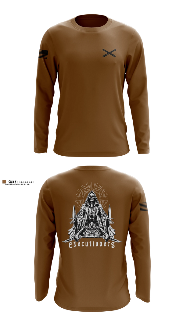 Long Sleeve Performance Shirt, 1/C 36, Army, Teamtime, Team time, sublimation, custom sports apparel, team uniforms, spirit wear, spiritwear, sports uniforms, custom shirts, team store, custom team store, fundraiser sports, apparel fundraiser