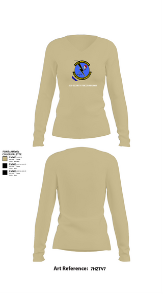 Womens Long Sleeve Vneck Shirt, 103d SECURITY FORCES SQUADRON, , Teamtime, Team time, sublimation, custom sports apparel, team uniforms, spirit wear, spiritwear, sports uniforms, custom shirts, team store, custom team store, fundraiser sports, apparel fundraiser