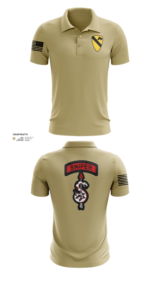 Short Sleeve Performance Polo, 1st Cav, Army, Teamtime, Team time, sublimation, custom sports apparel, team uniforms, spirit wear, spiritwear, sports uniforms, custom shirts, team store, custom team store, fundraiser sports, apparel fundraiser