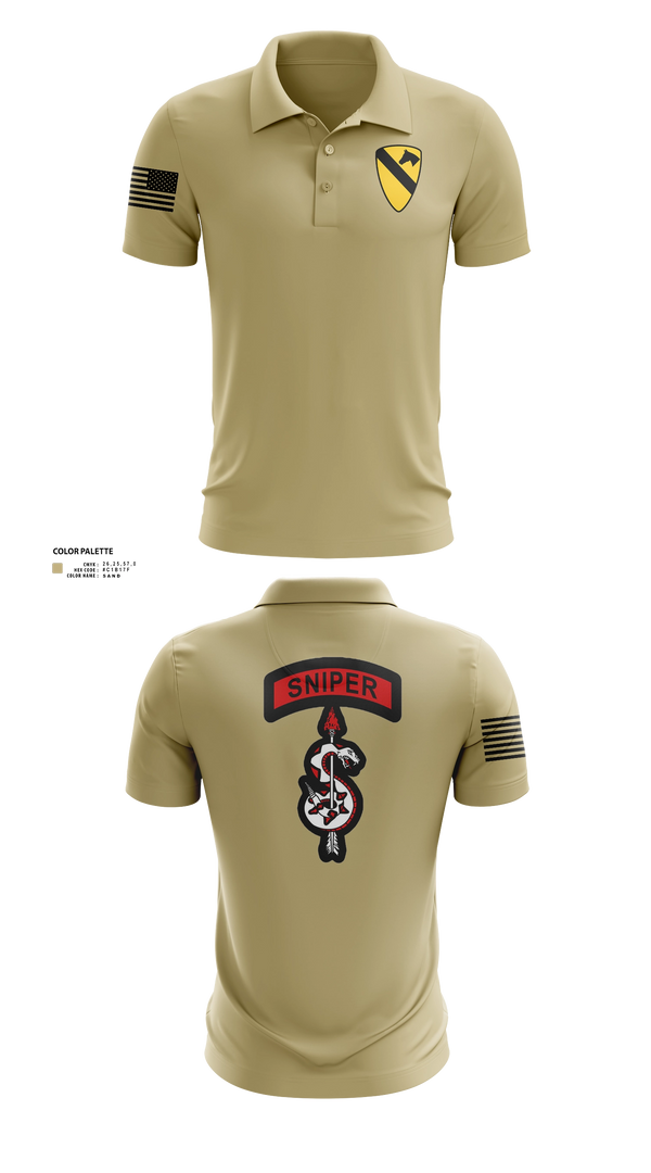 Short Sleeve Performance Polo, 1st Cav, Army, Teamtime, Team time, sublimation, custom sports apparel, team uniforms, spirit wear, spiritwear, sports uniforms, custom shirts, team store, custom team store, fundraiser sports, apparel fundraiser