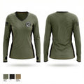 Killeen police K9 6209057 Women's Long Sleeve V-neck Shirt - 1