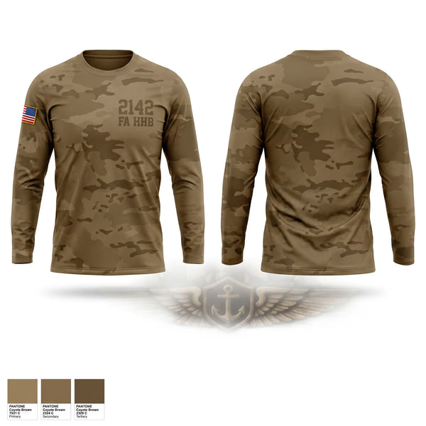 Long Sleeve Performance Shirt, 2/142 FA HHB, Army, Teamtime, Team time, sublimation, custom sports apparel, team uniforms, spirit wear, spiritwear, sports uniforms, custom shirts, team store, custom team store, fundraiser sports, apparel fundraiser