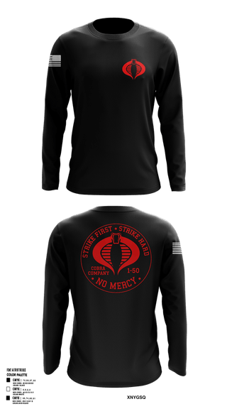 Long Sleeve Performance Shirt, Cobra 1-50, Army, Teamtime, Team time, sublimation, custom sports apparel, team uniforms, spirit wear, spiritwear, sports uniforms, custom shirts, team store, custom team store, fundraiser sports, apparel fundraiser