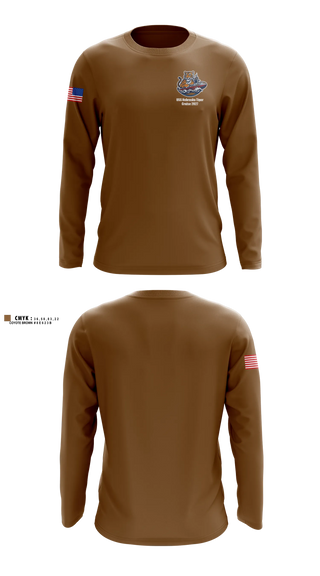 Long Sleeve Performance Shirt, USS NEB GOLD TIGER CRUISE 27, Navy, Teamtime, Team time, sublimation, custom sports apparel, team uniforms, spirit wear, spiritwear, sports uniforms, custom shirts, team store, custom team store, fundraiser sports, apparel fundraiser