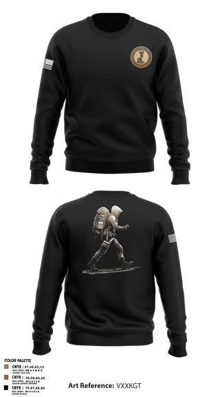 Crew Neck Sweatshirt, 7th Group, Army, Teamtime, Team time, sublimation, custom sports apparel, team uniforms, spirit wear, spiritwear, sports uniforms, custom shirts, team store, custom team store, fundraiser sports, apparel fundraiser