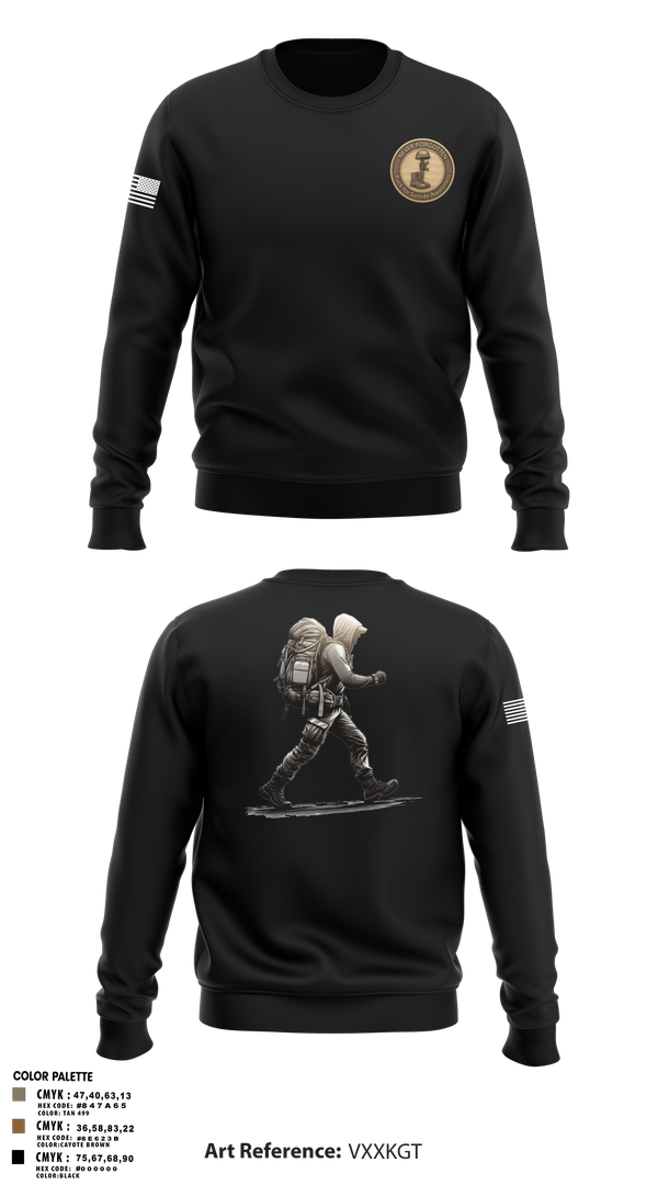 Crew Neck Sweatshirt, 7th Group, Army, Teamtime, Team time, sublimation, custom sports apparel, team uniforms, spirit wear, spiritwear, sports uniforms, custom shirts, team store, custom team store, fundraiser sports, apparel fundraiser