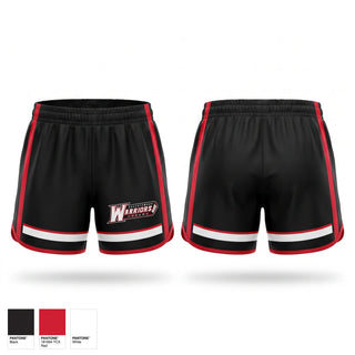 Womens Shorts, Warriors, Ice Hockey, Teamtime, Team time, sublimation, custom sports apparel, team uniforms, spirit wear, spiritwear, sports uniforms, custom shirts, team store, custom team store, fundraiser sports, apparel fundraiser