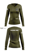 REGIONAL SWAT 41656210 Women's Long Sleeve V-neck Shirt - 3