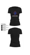 100th BN 442nd IN 13919560 Women's Short Sleeve V-neck Shirt - 24