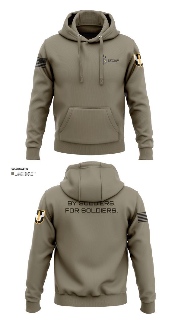 Hoodie, Army Software Factory, Army, Teamtime, Team time, sublimation, custom sports apparel, team uniforms, spirit wear, spiritwear, sports uniforms, custom shirts, team store, custom team store, fundraiser sports, apparel fundraiser
