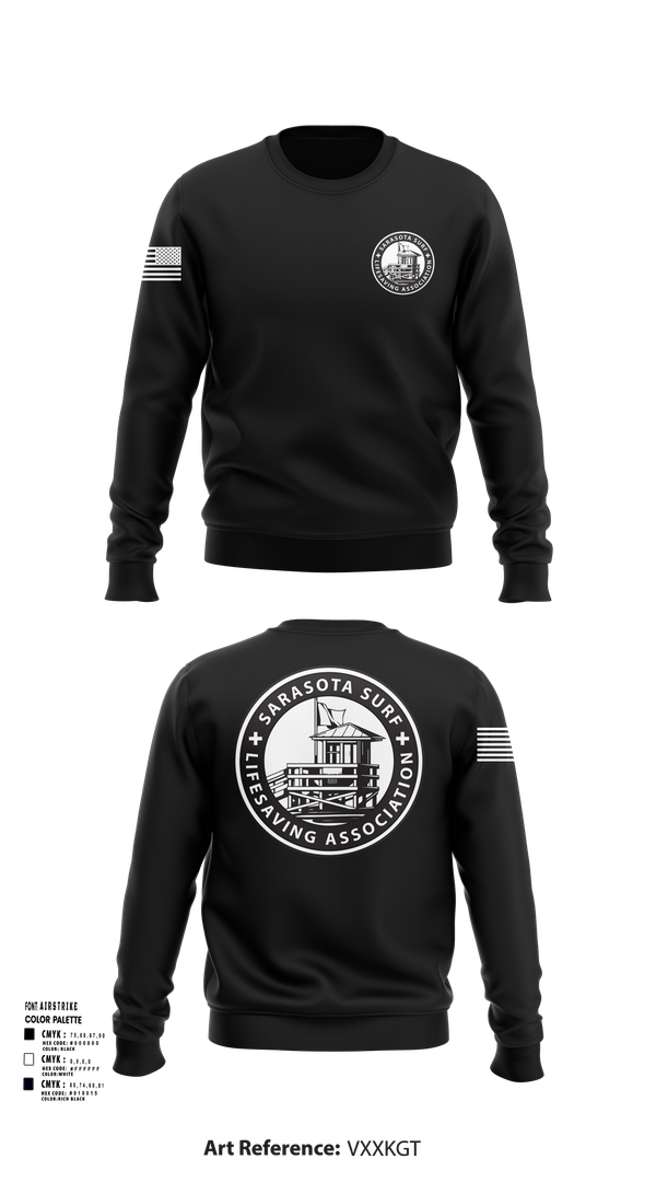 Crew Neck Sweatshirt, Sarasota Surf Lifesaving Association, , Teamtime, Team time, sublimation, custom sports apparel, team uniforms, spirit wear, spiritwear, sports uniforms, custom shirts, team store, custom team store, fundraiser sports, apparel fundraiser