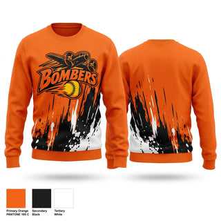 Crew Neck Sweatshirt, Bombers, Softball, Teamtime, Team time, sublimation, custom sports apparel, team uniforms, spirit wear, spiritwear, sports uniforms, custom shirts, team store, custom team store, fundraiser sports, apparel fundraiser
