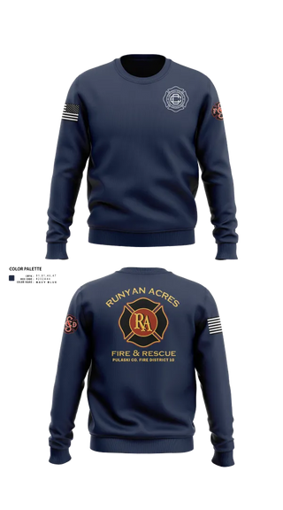 Crew Neck Sweatshirt, RUNYAN ACRES FIRE DEPARTMENT, , Teamtime, Team time, sublimation, custom sports apparel, team uniforms, spirit wear, spiritwear, sports uniforms, custom shirts, team store, custom team store, fundraiser sports, apparel fundraiser