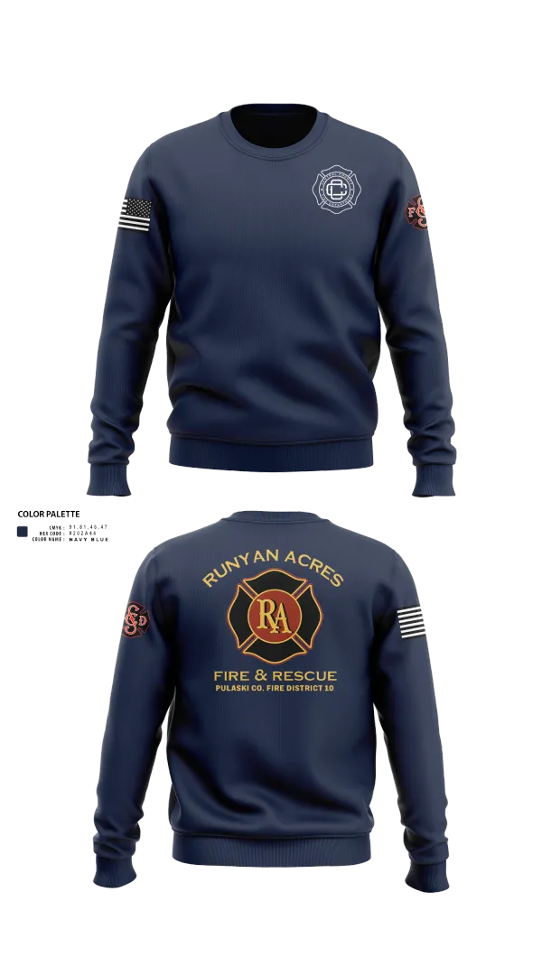 Crew Neck Sweatshirt, RUNYAN ACRES FIRE DEPARTMENT, , Teamtime, Team time, sublimation, custom sports apparel, team uniforms, spirit wear, spiritwear, sports uniforms, custom shirts, team store, custom team store, fundraiser sports, apparel fundraiser