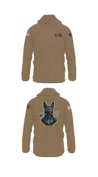 Windbreaker, Willoughby K9, Police, Teamtime, Team time, sublimation, custom sports apparel, team uniforms, spirit wear, spiritwear, sports uniforms, custom shirts, team store, custom team store, fundraiser sports, apparel fundraiser