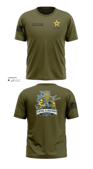 Old School Cotton Feel Shirt, Central Illinois Company, Army, Teamtime, Team time, sublimation, custom sports apparel, team uniforms, spirit wear, spiritwear, sports uniforms, custom shirts, team store, custom team store, fundraiser sports, apparel fundraiser