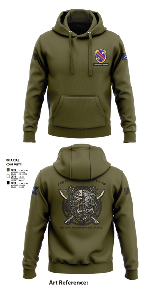 Hoodie, Co A, 1st-160th INF, 79th IBCT, , Teamtime, Team time, sublimation, custom sports apparel, team uniforms, spirit wear, spiritwear, sports uniforms, custom shirts, team store, custom team store, fundraiser sports, apparel fundraiser