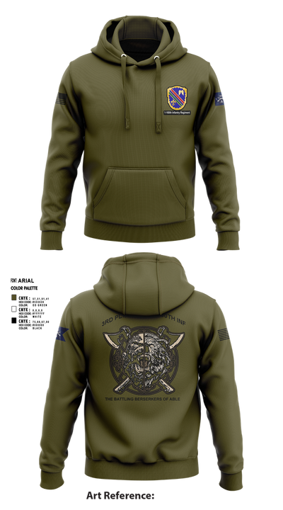 Co A, 1st-160th INF, 79th IBCT 97835057 Hoodie - 1