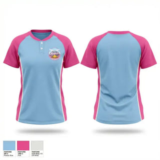 Two Button Softball Jersey, Dirt Angels, Softball, Teamtime, Team time, sublimation, custom sports apparel, team uniforms, spirit wear, spiritwear, sports uniforms, custom shirts, team store, custom team store, fundraiser sports, apparel fundraiser