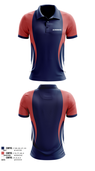 AJKarateAJKarate 7020384 Short Sleeve Performance Polo - 1