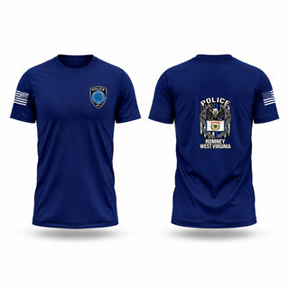 Old School Cotton Feel Shirt, Romney Police Department WV, Police, Teamtime, Team time, sublimation, custom sports apparel, team uniforms, spirit wear, spiritwear, sports uniforms, custom shirts, team store, custom team store, fundraiser sports, apparel fundraiser