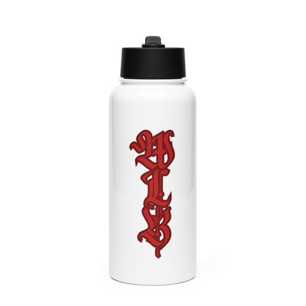 Warlord Barbell LLC 11039529 Stainless Steel Water Bottle with a Straw Lid