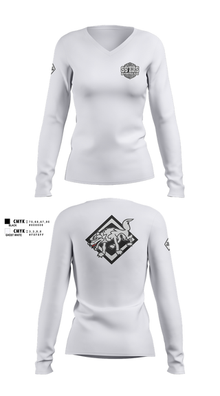 Womens Long Sleeve Vneck Shirt, team name, , Teamtime, Team time, sublimation, custom sports apparel, team uniforms, spirit wear, spiritwear, sports uniforms, custom shirts, team store, custom team store, fundraiser sports, apparel fundraiser