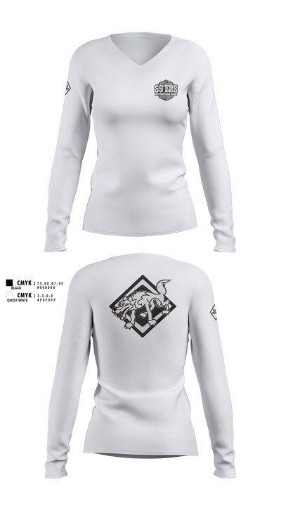Troy Crew 95147179 Women's Long Sleeve V-neck Shirt - 101