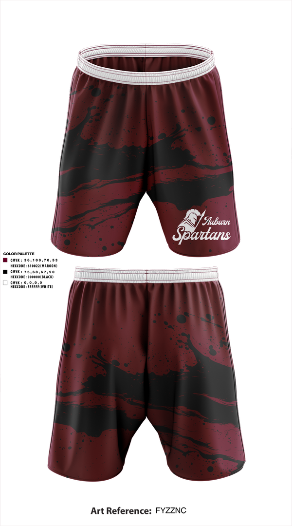 Athletic Shorts With Pockets, Auburn Spartans, , Teamtime, Team time, sublimation, custom sports apparel, team uniforms, spirit wear, spiritwear, sports uniforms, custom shirts, team store, custom team store, fundraiser sports, apparel fundraiser