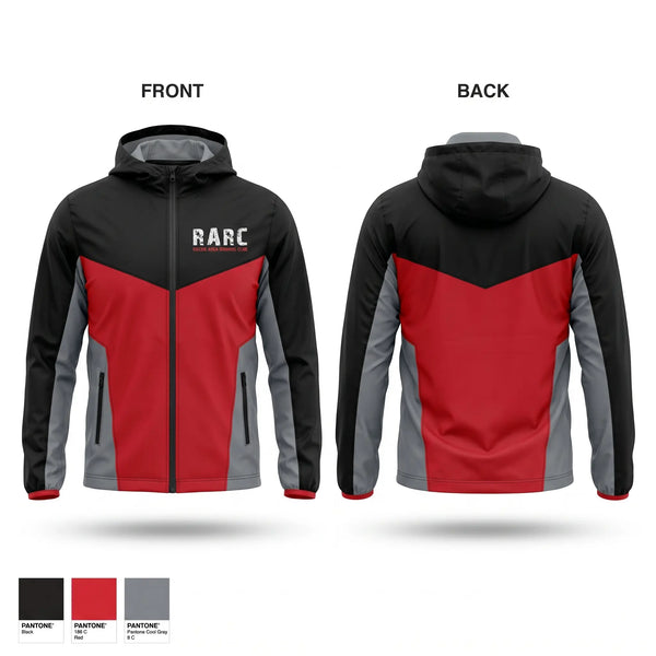 Windbreaker, Racine Area Running Club, Spirit Store, Teamtime, Team time, sublimation, custom sports apparel, team uniforms, spirit wear, spiritwear, sports uniforms, custom shirts, team store, custom team store, fundraiser sports, apparel fundraiser