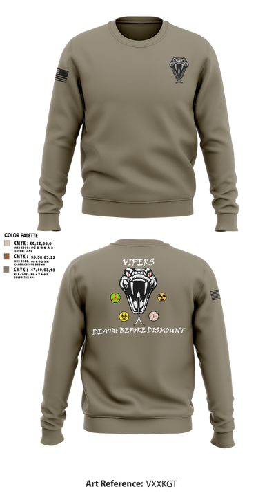 Vipers 4958651 Crew Neck Sweatshirt - 3