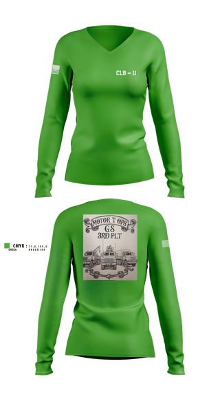 Womens Long Sleeve Vneck Shirt, CLB-11, , Teamtime, Team time, sublimation, custom sports apparel, team uniforms, spirit wear, spiritwear, sports uniforms, custom shirts, team store, custom team store, fundraiser sports, apparel fundraiser