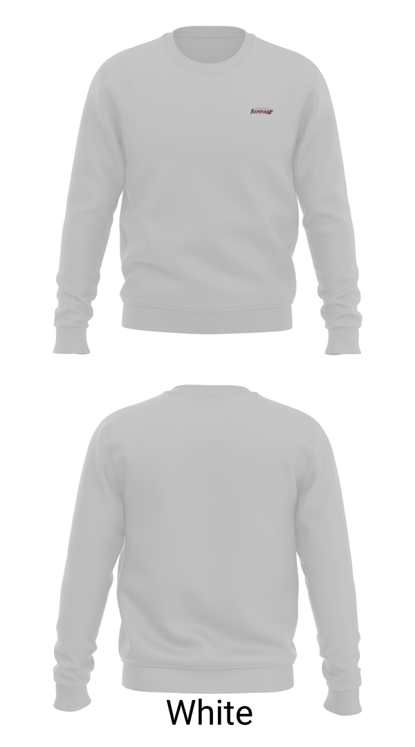 Crew Neck Sweatshirt, Porterville Rampage 10u, Softball, Teamtime, Team time, sublimation, custom sports apparel, team uniforms, spirit wear, spiritwear, sports uniforms, custom shirts, team store, custom team store, fundraiser sports, apparel fundraiser