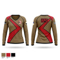 480th AMU 43047272 Women's Long Sleeve V-neck Shirt - 1