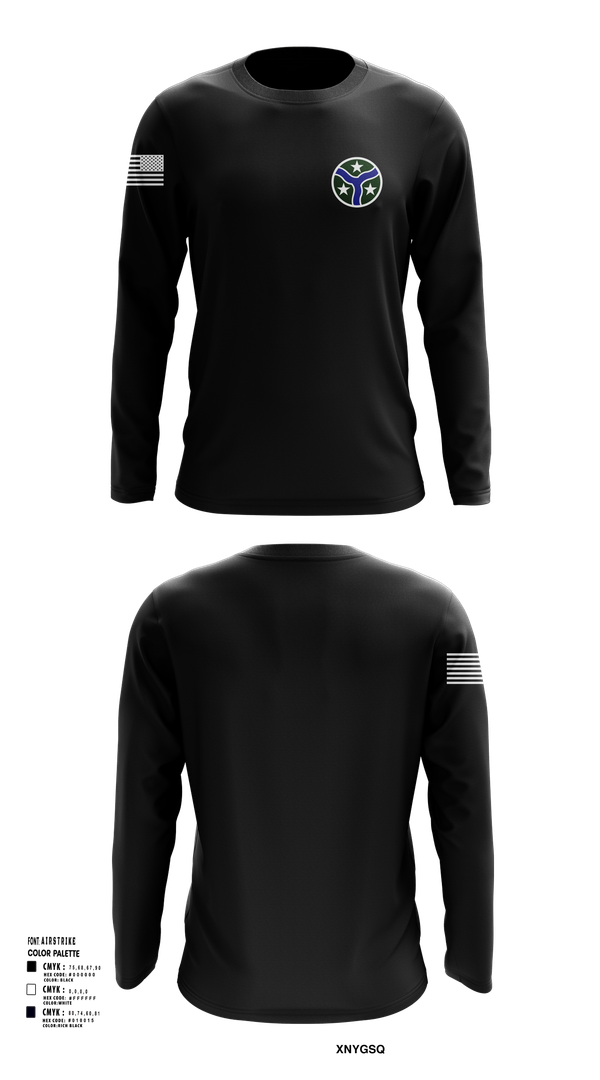 Long Sleeve Performance Shirt, 278th Armored Cavalry Regiment, National Guard, Teamtime, Team time, sublimation, custom sports apparel, team uniforms, spirit wear, spiritwear, sports uniforms, custom shirts, team store, custom team store, fundraiser sports, apparel fundraiser