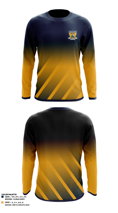 Gautier MS Boys Soccer 64396290 Long Sleeve Performance Shirt 6